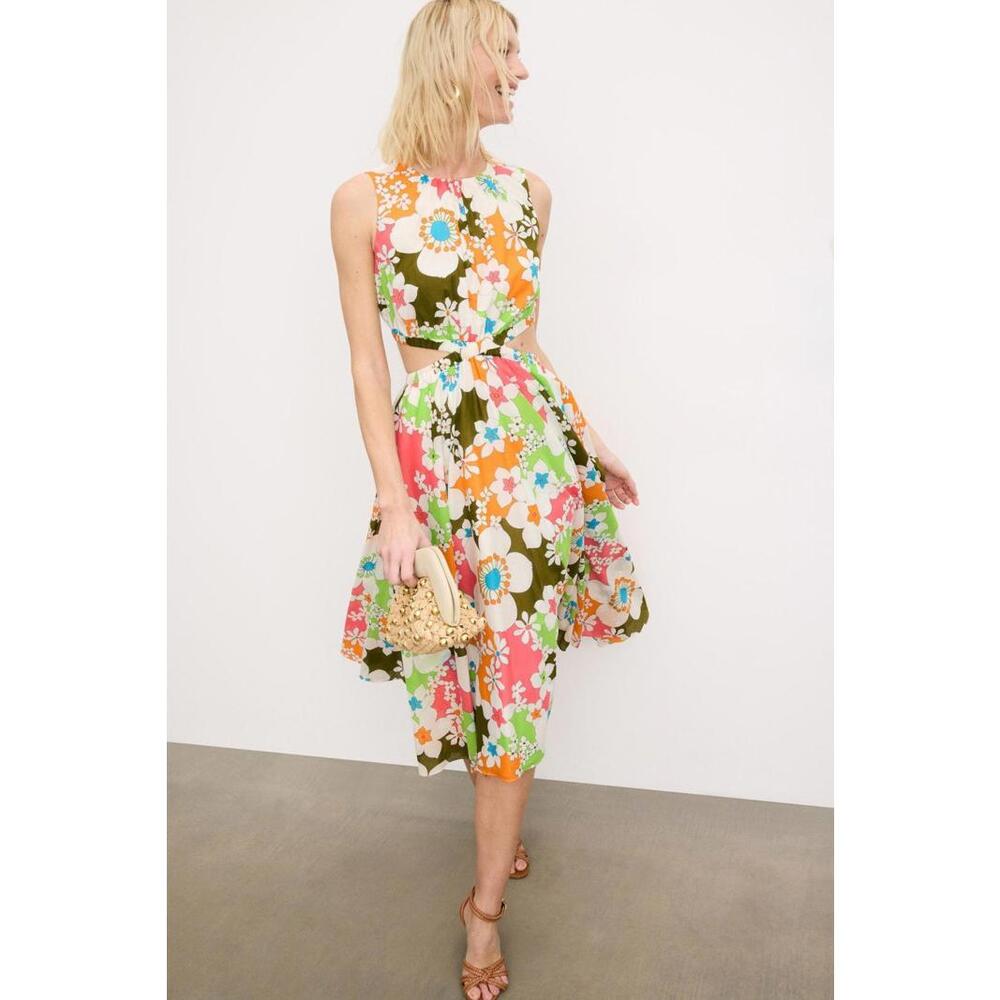 Trina Turk Multicolored Floral Artimo Dress Size S